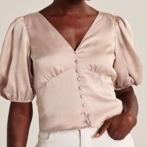 Abercrombie & Fitch *BLACK* Satin Blouse